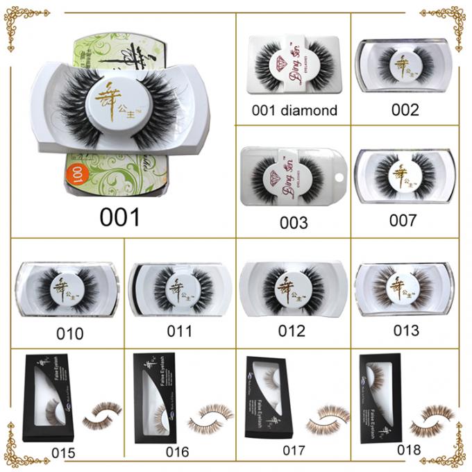 10mm-15mm natuurlijke lange valse wimpers 5 paar synthetische gekleurde haarverlengingen 3