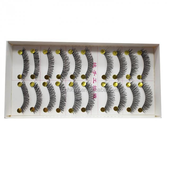 Taiwan Fiber False Eyelashes Glue voor grote ogen M14 Natuurlijk Zwart QBEKA 10 paar Vrouwen 2