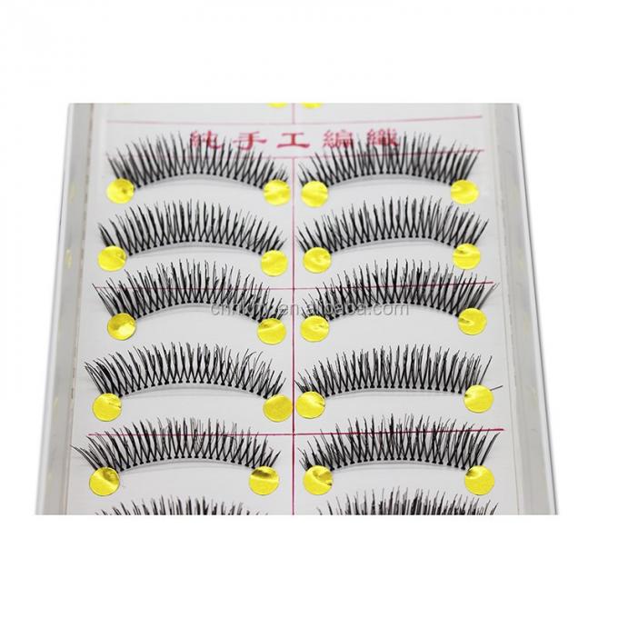 Taiwan Fiber False Eyelashes Glue voor grote ogen M14 Natuurlijk Zwart QBEKA 10 paar Vrouwen 3
